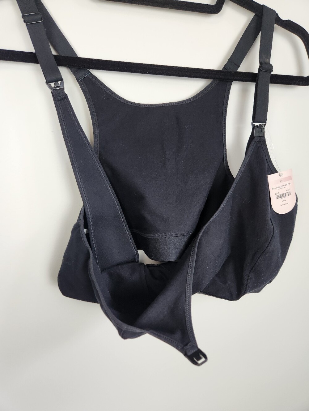 🆕 Sz 3XL Black Nursing Bra Comfortable Soft Supportive Gratlin Breastfeeding - Picture 3 of 9